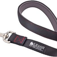 Leashboss Correa corta para perro con mango acolchado, correas de 12, 18 y 24 pulgadas para perros grandes, nailon de 1 pulgada - BESTMASCOTA.COM