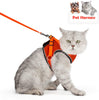 Arnés ajustable para mascotas, gato, gato, gato, gatito, arnés para caminar, chaleco de malla suave con tiras reflectantes, arnés para perros y gatos pequeños - BESTMASCOTA.COM