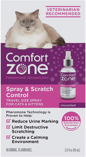 Spray y control de arañazos para gatos, calmante, 2 onzas - BESTMASCOTA.COM