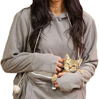 KITTYROO sudadera con capucha para gato, la original como se ve en la televisión, sudadera de transporte para gatito, con bolsa de canguro supersuave para mascotas - BESTMASCOTA.COM
