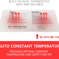 Almohadilla de calentamiento para mascotas para perros, manta eléctrica suave, control automático de temperatura, impermeable en interiores, calentador de cama de animales, alfombra de suelo con calefacción para mascotas, suministro de Whelping para recié - BESTMASCOTA.COM