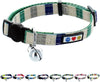 Pawtitas Collar de gato multicolor con hebilla de seguridad extraíble para gato, collar de gato - BESTMASCOTA.COM