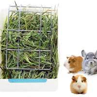 STKYGOOD - Comedero para conejos, conejos, conejos, conejillos de indias, heno, comedero de heno con chinchilla de plástico - BESTMASCOTA.COM