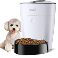 ROMEKER Comedero automático para gatos, 4 L, alimentador inteligente para mascotas, dispensador automático de comida para perros, gatos, alimentador de comida para perros grande, 6 comidas, temporizador programable, batería de control de porciones, alimen - BESTMASCOTA.COM