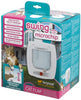 Ferplast para puerta, diseño de gato con Microchip Swing Microchip Talla única,/8.86 X 6.38 X H 9.92," Color Blanco - BESTMASCOTA.COM