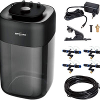 REPTI ZOO 10L Reptile Mister Fogger Terrarios Humidificador Bomba Silenciosa de Extrema Alta Presión Niebla de la Máquina de Niebla Sistema de Rociador Rainforest Tanque con 4 Boquillas para una variedad de Reptiles/Anfibios - BESTMASCOTA.COM