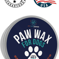 Pet Care Sciences - Cera de perro para perros, crema nasal y almohadilla de pata para gatos, también protege, calma y repara delicadas patas y hocicos, protección de pies para nieve, aroma a vainilla, fabricado en los Estados Unidos, lata de 2.0 fl oz. - BESTMASCOTA.COM