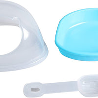 SatisPet hámster Arena Baño Grande en Blue- baño de arena contenedor de plástico con Scoop hámster Sandbox - BESTMASCOTA.COM