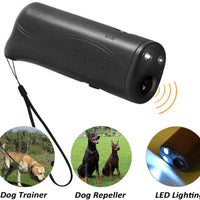 POVAD - Repelente ultrasónico LED para perros, 3 en 1, repelente ultrasónico para mascotas, antiladridos y antiladridos (negro) - BESTMASCOTA.COM
