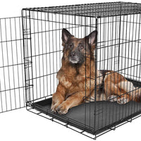 Carlson Pet Products - Caja de metal para perro con una sola puerta plegable y segura - BESTMASCOTA.COM