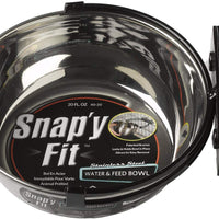 MidWest Homes for Pets Snap'y Fit - Cuenco para comida de acero inoxidable - BESTMASCOTA.COM