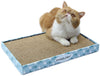 Vivaglory - Rascador de gatos reversible de cartón con caja, almohadilla rascadora para gatos, sofá corrugado para gatos, incluye hierba de gato - BESTMASCOTA.COM