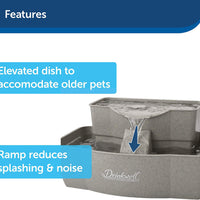 Bebedero PetSafe fuente de agua de varios niveles para mascotas - BESTMASCOTA.COM