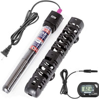 Calentador de acuario sumergible de 300 W, 150 W, 50 W, calentador de termostato automático con succión, LED pequeña pantalla de temperatura pequeña para acuario, calentador de pecera para agua de pecera - BESTMASCOTA.COM