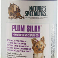 Nature's Specialties Champú acondicionador para mascotas de color ciruela sedoso, diluye hasta 24:1 fabricado en Estados Unidos - BESTMASCOTA.COM