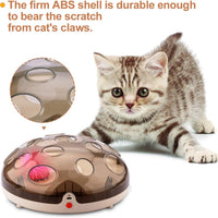 Juguetes interactivos divertidos para gato, pluma eléctrica, juguete para gato, ejercicio, perseguidor, entrenamiento, juguete para gato, recargable, Maglev, plumas, juego de atracción - BESTMASCOTA.COM