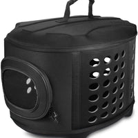FRIEQ - Portabebés para mascotas de 23 pulgadas con cubierta dura grande – Perrera de viaje para gatos, perros pequeños y conejos - BESTMASCOTA.COM