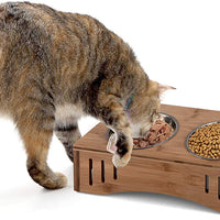 Kittylux Cat Food Bowls | Cat Bowls with Stand | Elevated Dog Bowls | Raised Cat Bowls | Cat Food and Water Bowls | Elevated Cat Feeder | Cat Dishes for Food and Water | Raised Dog Bowls - BESTMASCOTA.COM