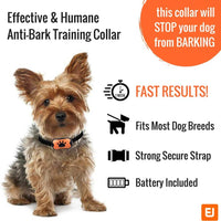 Collar para perros con corteza – detiene a los perros ladridos rápidamente! Dispositivos seguros anti ladridos Collares de control de entrenamiento, disuasorio para mascotas pequeñas, medianas y grandes. Sin golpes, mando a distancia o citronela. Disposit - BESTMASCOTA.COM