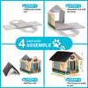 PETYELLA - Casa para gatos al aire libre (calefactada), fácil de montar, casas para gatos al aire libre - BESTMASCOTA.COM