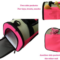 reelok portátil suave para aerolínea aprobado perro portador de mascota Bolsa de viaje mascota casa cómoda rosa para gatos, cachorros y animales pequeños - BESTMASCOTA.COM