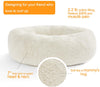 HACHIKITTY - Camas de perro de donut lavables a máquina, camas redondas para cachorros, tamaño mediano, auto calentamiento interior camas para mascotas - BESTMASCOTA.COM