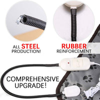 wangstar - Almohadilla de calor para mascotas, perros, gatos, en interiores, de seguridad, eléctrica, alfombrilla de calor para perro, impermeable, de acero a prueba de masticaciones - BESTMASCOTA.COM