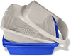 Van Ness CP5 Sifting Cat Pan/Litter Box with Frame, Blue/Gray - BESTMASCOTA.COM