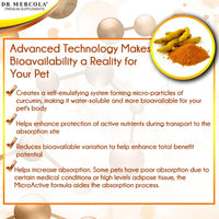 Dr. Mercola Curcumin para mascotas – con Curcumin MICROACTIVE de Cúrcuma – Sistema Inmune Booster para perros & gatos – PREMIUM mascota Suplementos - BESTMASCOTA.COM