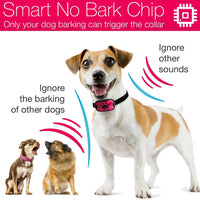 DogRook - Collar de corteza humano, sin choque, acción sin control remoto, modos de vibración y cuidado del sonido, para razas de perros pequeñas, medianas y grandes, sin daño, control de vibración reflectante - BESTMASCOTA.COM
