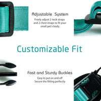 rabbitgoo Cat Harness and Leash Set for Walking, Escape Proof Adjustable Soft Vest for Large Cat Small Pets, Reflective Strip Metal Clip Ring Outdoor Cat Jacket Harness with 2 Long Cat Leashes - BESTMASCOTA.COM