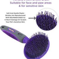 Hertzko Cepillo suave para mascotas para gatos con pelo largo o corto – ideal para desenredar y quitar el pelo suelto o de cobertizo – ideal para cepillado diario y para piel sensible - BESTMASCOTA.COM