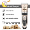 Maxshop Kit de corte de pelo para perros y gatos. Clippers eléctrico de bajo ruido recargable inalámbricos (Oro + Negro) - BESTMASCOTA.COM