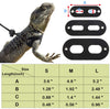 Frienda 6 piezas ajustable Lizard Leash Reptile Arnés de dragón con correa Gecko con alas de cuero para Lizards Anfibios y animales pequeños de mascotas, 3 tamaños - BESTMASCOTA.COM