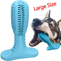 Wisedom Cepillo de dientes para perro, palillo de cuidado dental para cachorro, masajeador eficaz para limpieza de dientes de perro, masajeador de goma natural resistente a mordeduras para masticar juguetes para perros y mascotas - BESTMASCOTA.COM