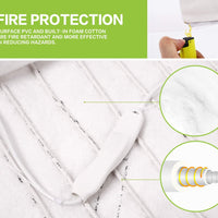 Pecute - Almohadilla de calentamiento para mascotas, de bajo voltaje, segura y eléctrica, para perros y gatos, con cable resistente a las masticaciones y capa impermeable (2 fundas) - BESTMASCOTA.COM