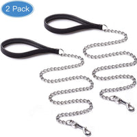 CtopoGo - Correa de metal para perro con asa acolchada para perros grandes y medianos - BESTMASCOTA.COM