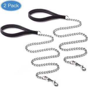 CtopoGo - Correa de metal para perro con asa acolchada para perros grandes y medianos - BESTMASCOTA.COM