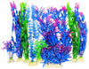 Otterly Pets Plantas de plástico para decoración de peceras grandes artificiales, decoración de acuario y accesorios, paquete de 8 - BESTMASCOTA.COM