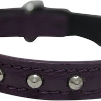 Collar de gato de liberación de seguridad de cuero genuino | acero inoxidable y hebilla ajustable | collar de gatito duradero | liberación elástica | disponible en varios colores y tamaños | Angel Pet Suministros - BESTMASCOTA.COM