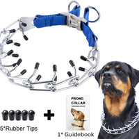 Mayerzon Collar de entrenamiento para perro, acero inoxidable, con puntas cómodas - BESTMASCOTA.COM