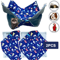 FULUE Ferret Rat Hamaca cama, Ferret Nation Jaula Accesorios Kit Set Staff House y Hideouts Cueva para Guinea Pig hurón - BESTMASCOTA.COM