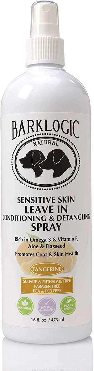 barklogic dejar en acondicionado Spray 16 fl oz | Sin parabenos, sin ftalatos, sin Sulfatos, sin Dea & Peg, hipoalergénico, vegetales - BESTMASCOTA.COM