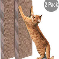 PrimePets – Rascador de gato de cartón con gato corrugado para gato – 2 unidades - BESTMASCOTA.COM