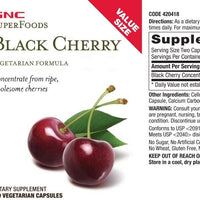 GNC SuperFoods – Concentrado de cerezas negras – tamaño grande - BESTMASCOTA.COM