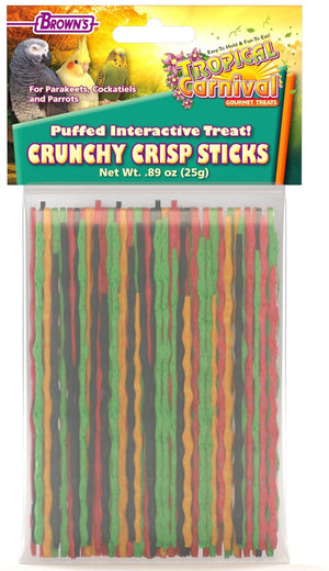 Brown's Tropical Carnival Crunchy Crisp Bird Treat Sticks - BESTMASCOTA.COM