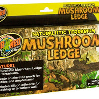 Zoo Med Mushroom Ledge, L, Negros & Grises - BESTMASCOTA.COM