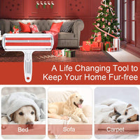 Delomo - Rodillo removedor de pelo para mascotas – removedor de pelo de perro y gato con base autolimpieza – herramienta eficiente de depilación de animales – perfecto para muebles, sofá, alfombra, asiento de coche - BESTMASCOTA.COM
