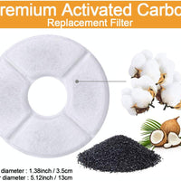 Hellosam Filtro de repuesto para fuente de mascotas, 12 paquetes, filtro de fuente de agua para mascotas, dispensador automático de agua para mascotas, filtros activados de carbón para agua potable - BESTMASCOTA.COM