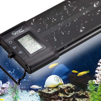 Higger Acuario Luz LED Programable, Full Spectrum Planta de Pescado Soportes Extensibles con Pantalla LCD de Configuración, IP68 Impermeable, 7 colores, 4 modos para jugadores Novices Avanzados - BESTMASCOTA.COM
